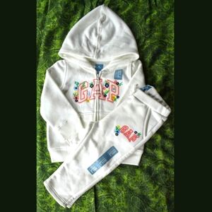 BabyGap Floral Logo Hoodie & Pant Bundle